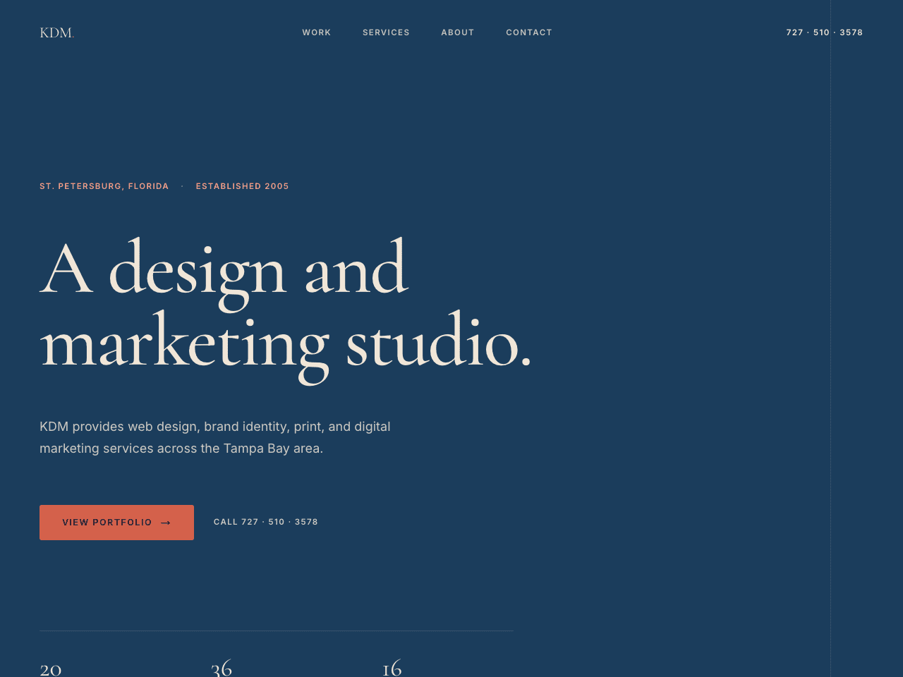 KDM Design and Marketing site